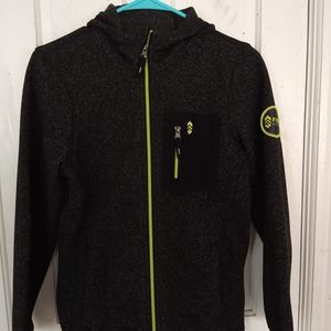 Free Country Boys black Jacket with hood Medium 10/12